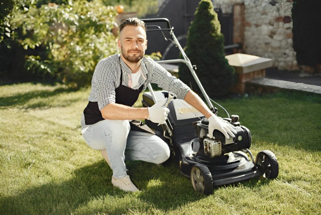 stuck pull cord on your lawn mower