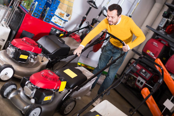 Store Lawn mower in garage