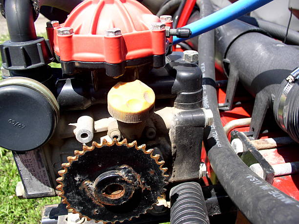 Components of Lawn Mower Start Spray