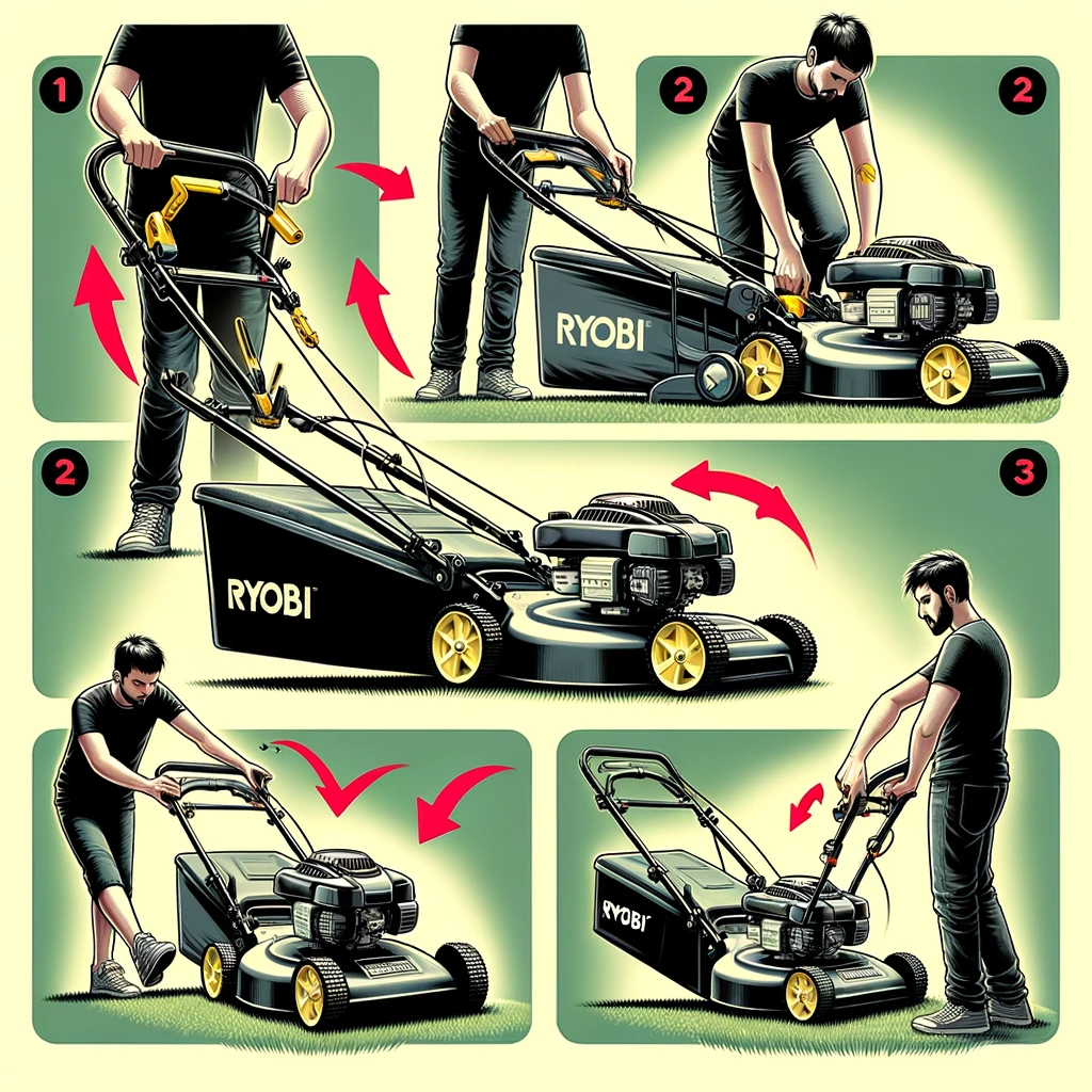 How to Fold Ryobi Lawn Mower