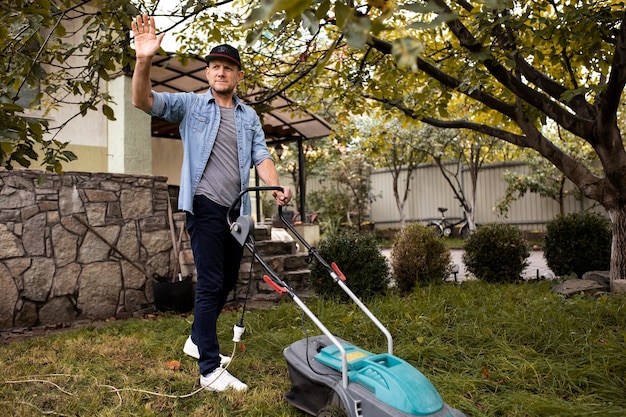 Safety tips Bag on a Ryobi Lawn Mower