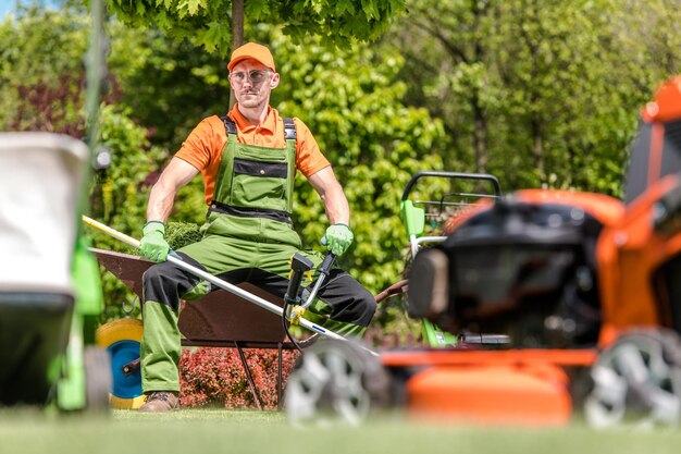 Maintenance of riding lawn mower