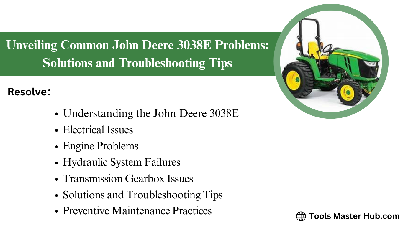 John Deere 3038E Problems