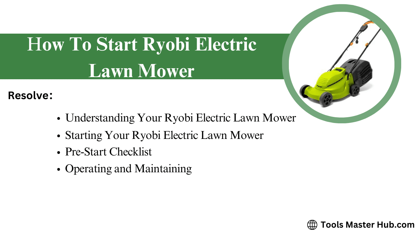 how to start ryobi electric lawn mower