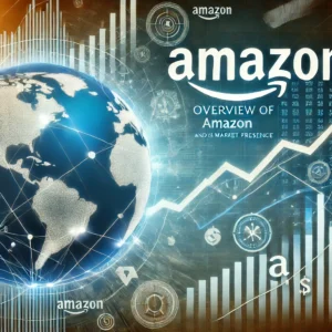 DALL·E 2024 11 03 18.25.51 An engaging high quality image for an article section on Overview of Amazon Stock and Its Market Presence. The image should feature a professional